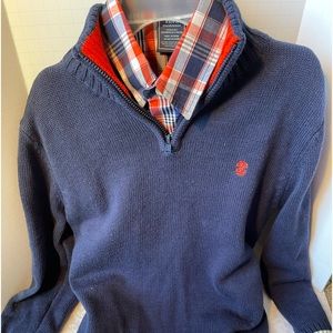 NAUTICA SWEATER / BUTTON DOWN SHIRT - Boys SZ XS (4/5). Like new.